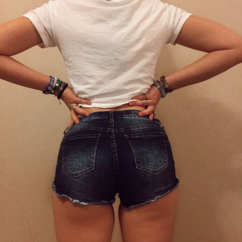Low Rise Jean Shorts
